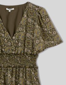 Robe courte imprim&eacute;e