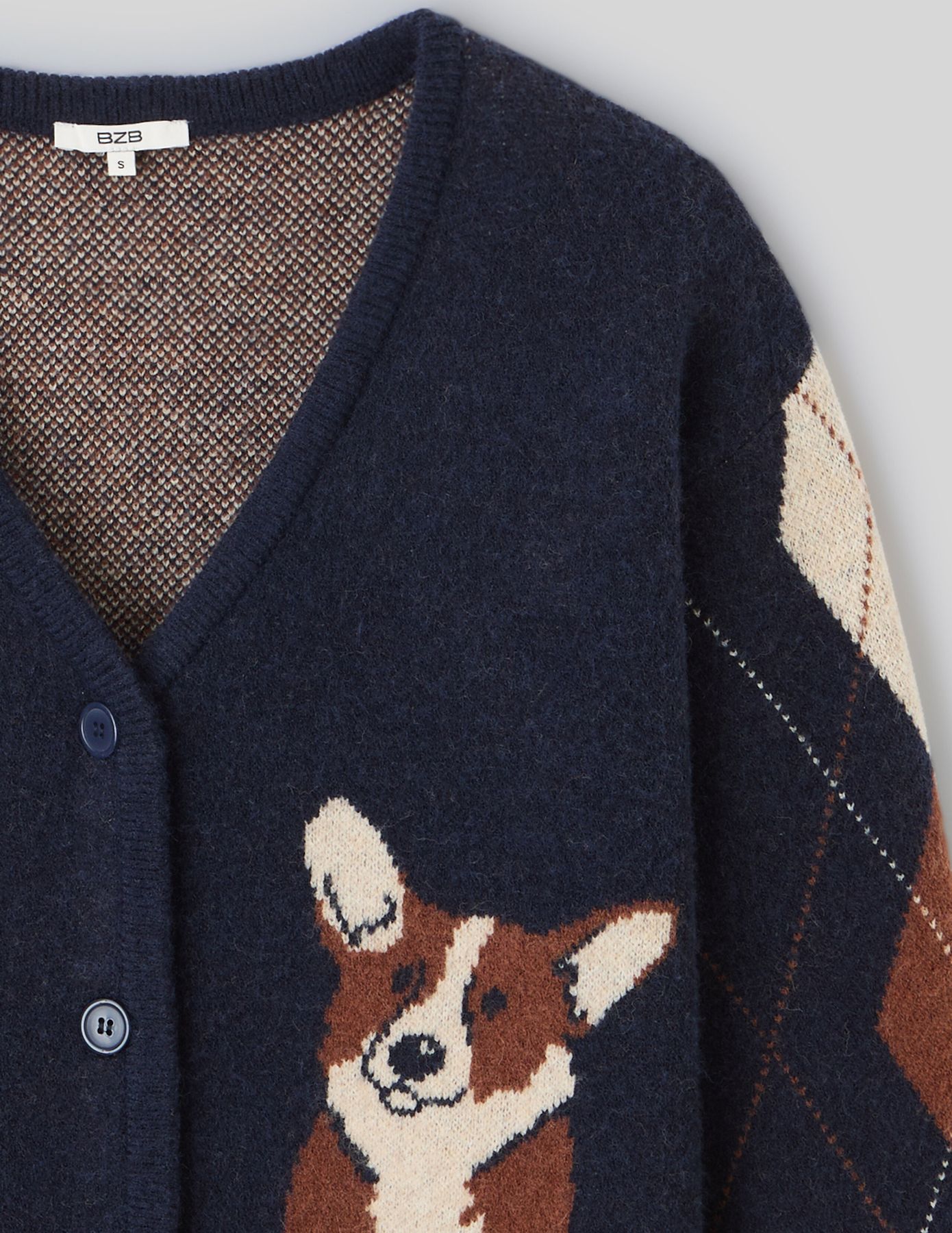 Gilet jacquard chien