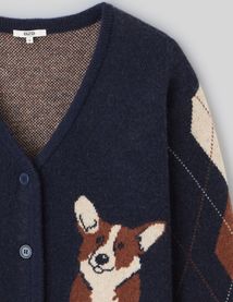 Gilet jacquard chien