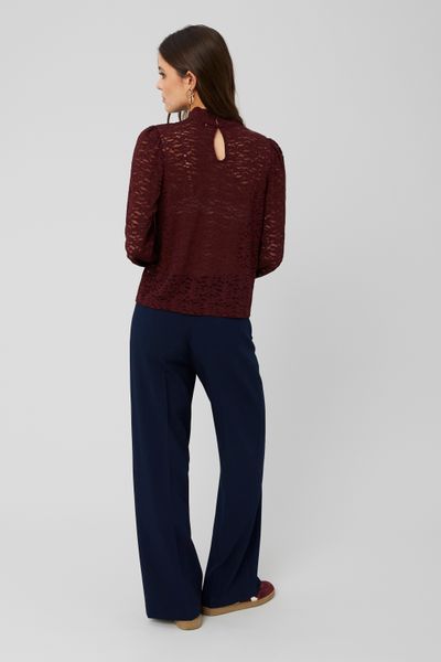 Pantalon tailleur poches plaquées