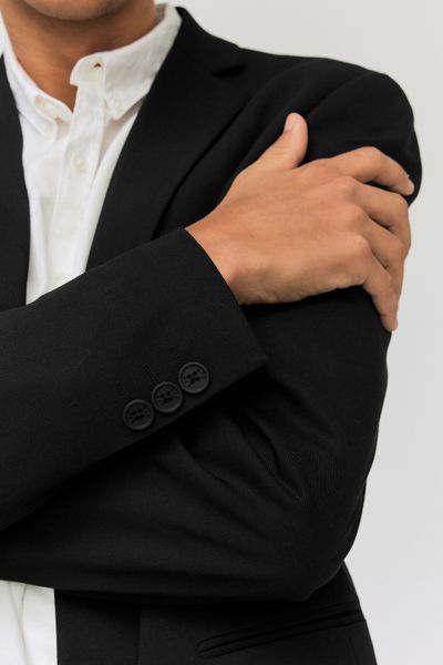 Veste de costume coupe droite