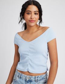 T-shirt épaules dénudées