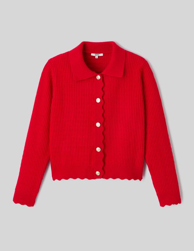 Gilet col polo boutonn&eacute;