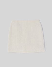 Jupe short en tweed