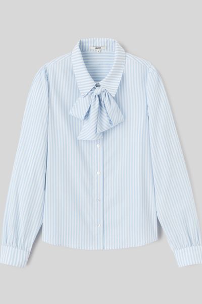 Chemise lavallière rayé