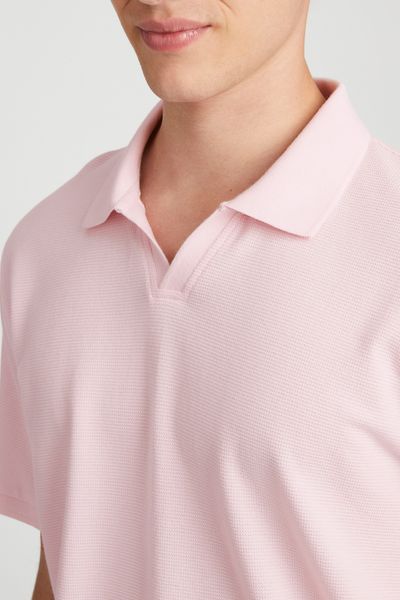 Polo matière fantaisie