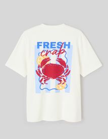 T-shirt imprim&eacute; devant/dos