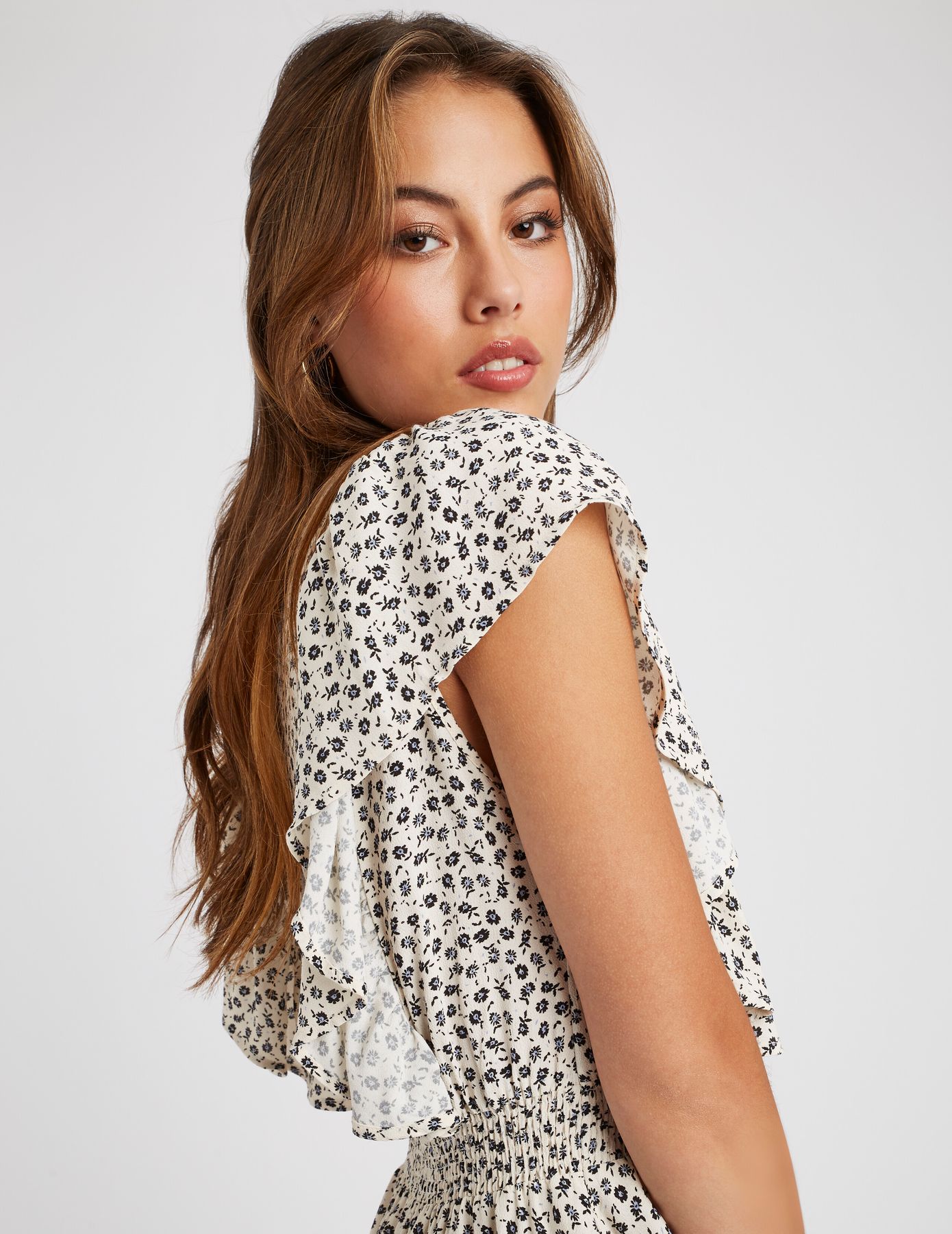 Robe courte imprim&eacute;e