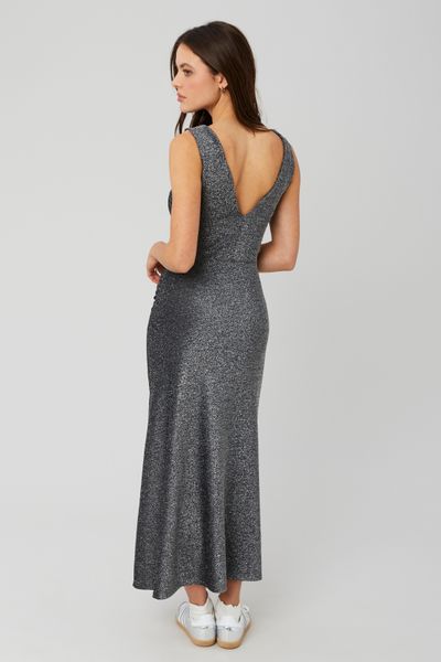 Robe en maille à paillettes