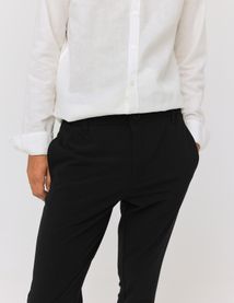 Pantalon de ville fluide uni