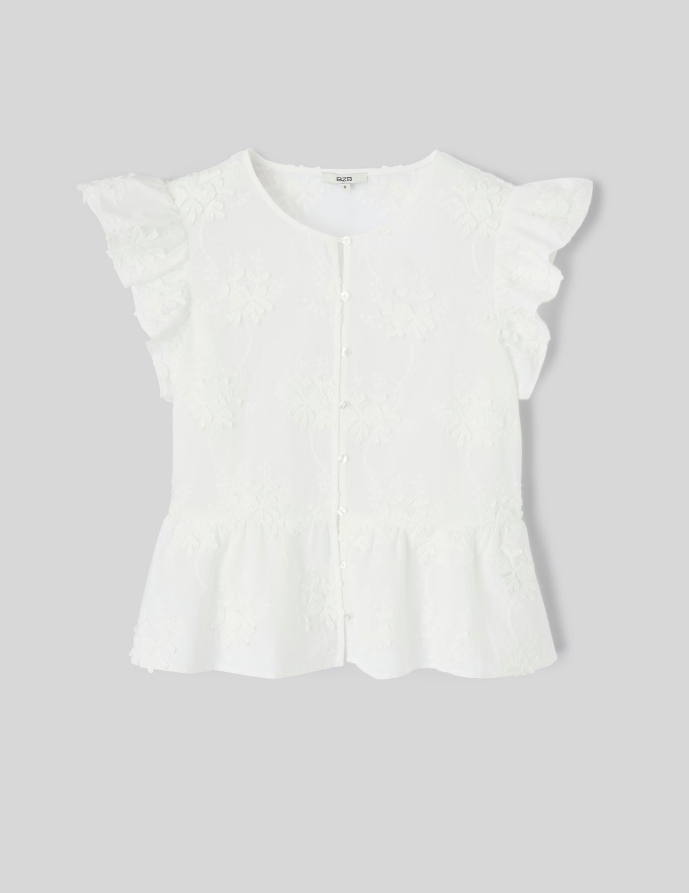 Blouse &agrave; volants