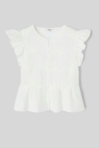Blouse &agrave; volants