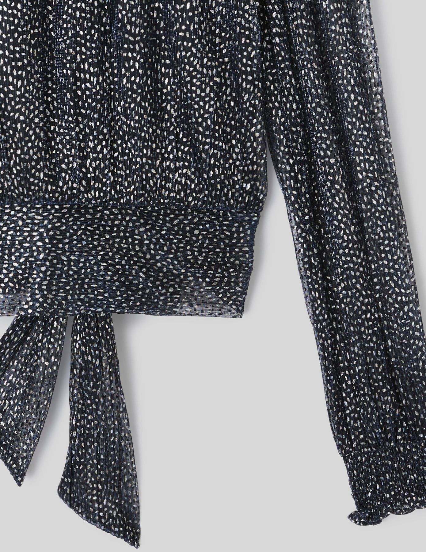 Blouse imprim&eacute;e paillet&eacute;e
