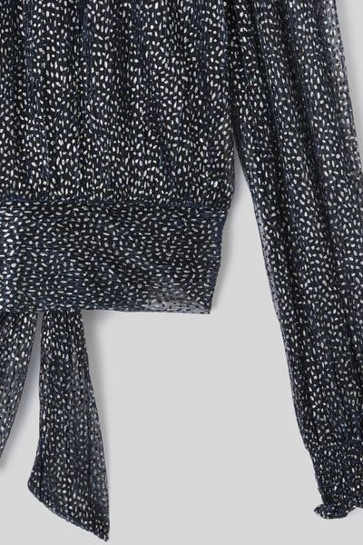 Blouse imprim&eacute;e paillet&eacute;e