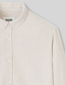 Chemise coton lin unie