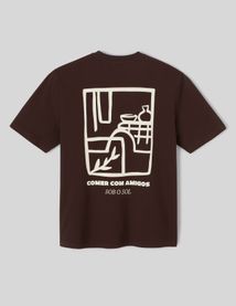 T-shirt gaufré imprimé