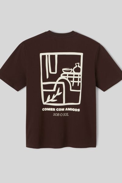 T-shirt gaufré imprimé