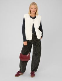 Pantalon imprim&eacute; coupe ballon