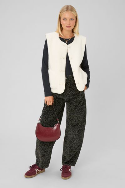 Pantalon imprim&eacute; coupe ballon