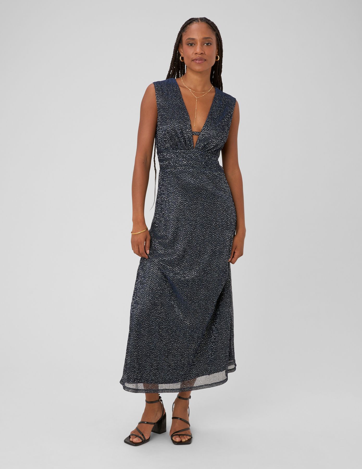 Robe longue imprim&eacute;e