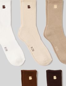 Lot de 5 paires de chaussettes broderie
