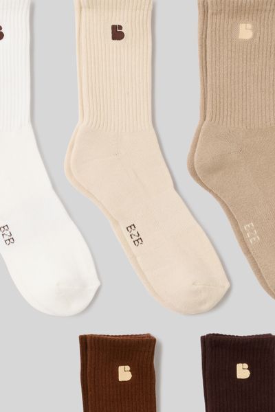 Lot de 5 paires de chaussettes broderie