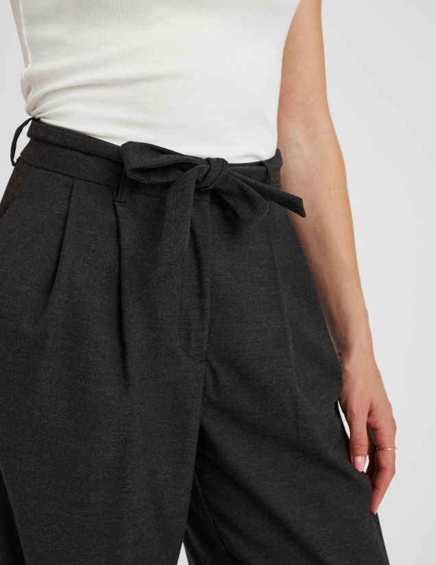 Pantalon tailleur à pinces polyester recyclé