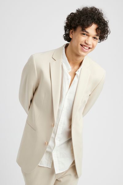 Veste de costume coupe droite