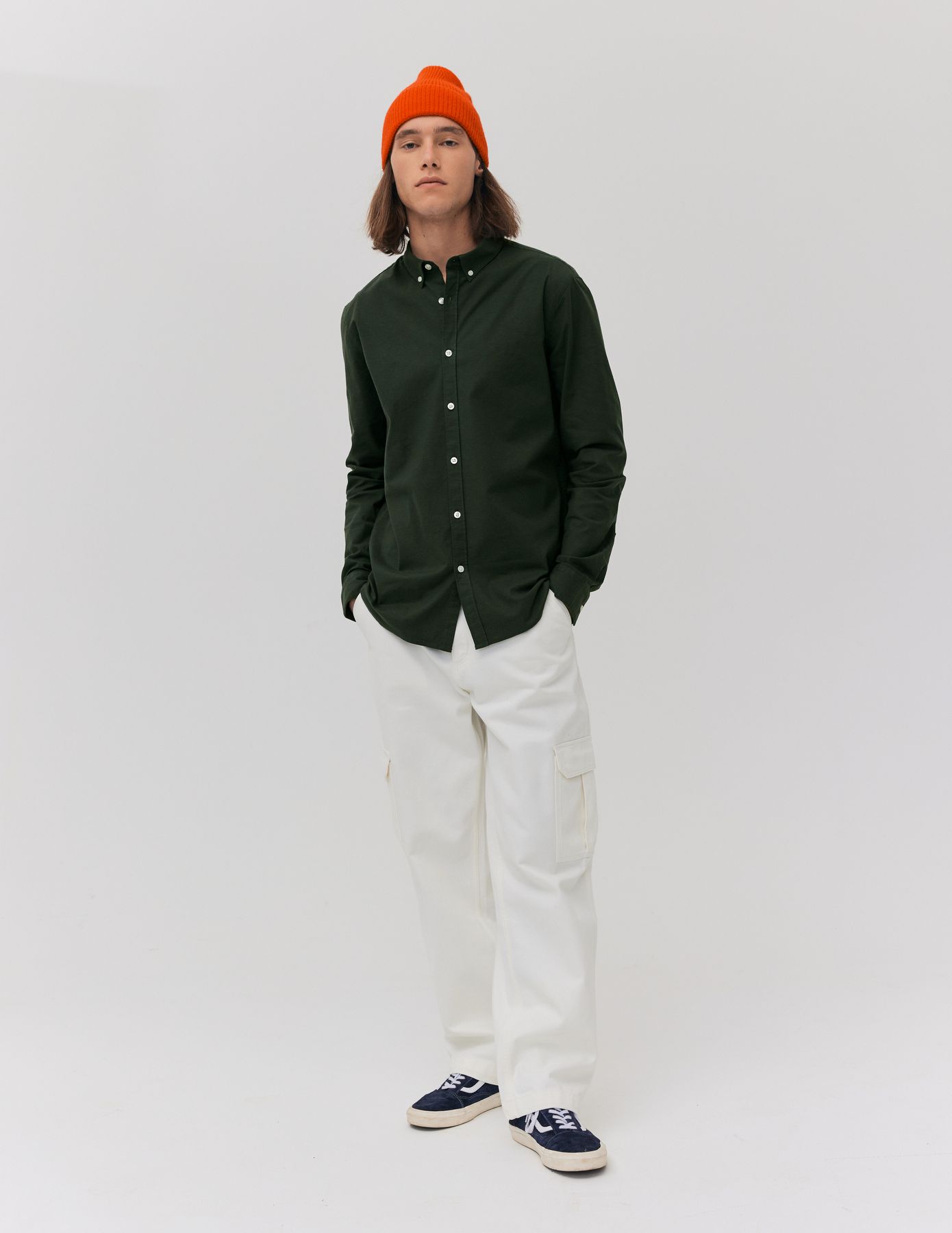 Chemise unie ajustée