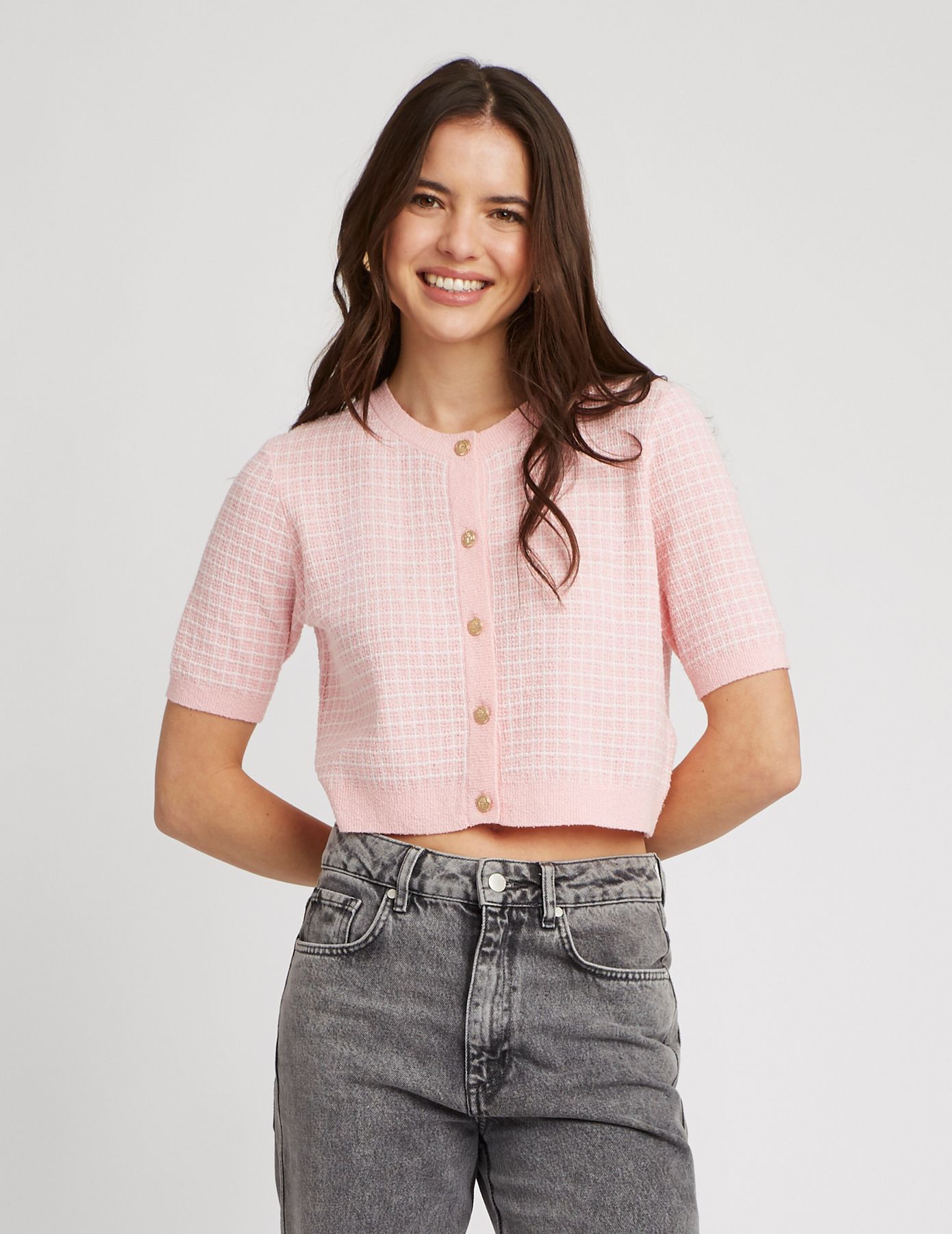 Gilet manches courtes fantaisie