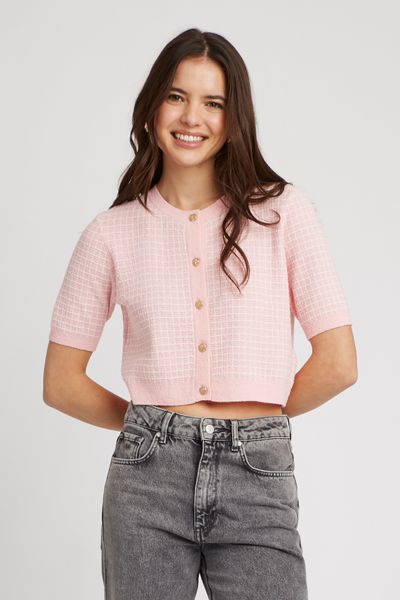 Gilet manches courtes fantaisie