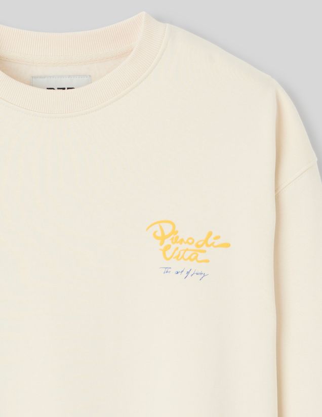 Sweat imprim&eacute; devant/dos