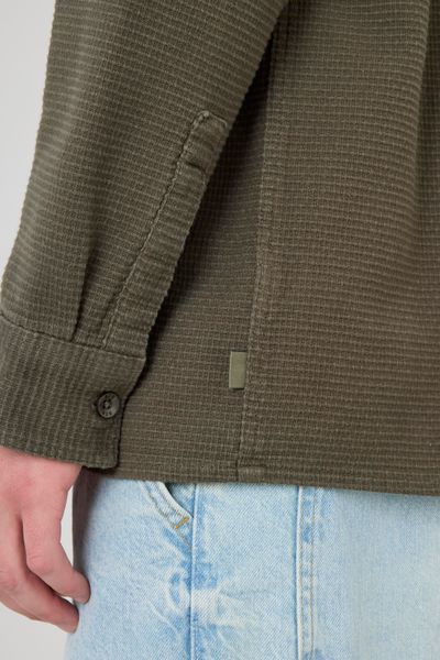 Surchemise textur&eacute;e unie