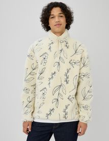 Sweat sherpa brodée