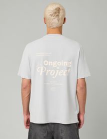T-shirt garment dye imprimé
