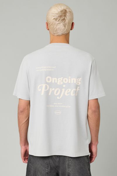 T-shirt garment dye imprimé