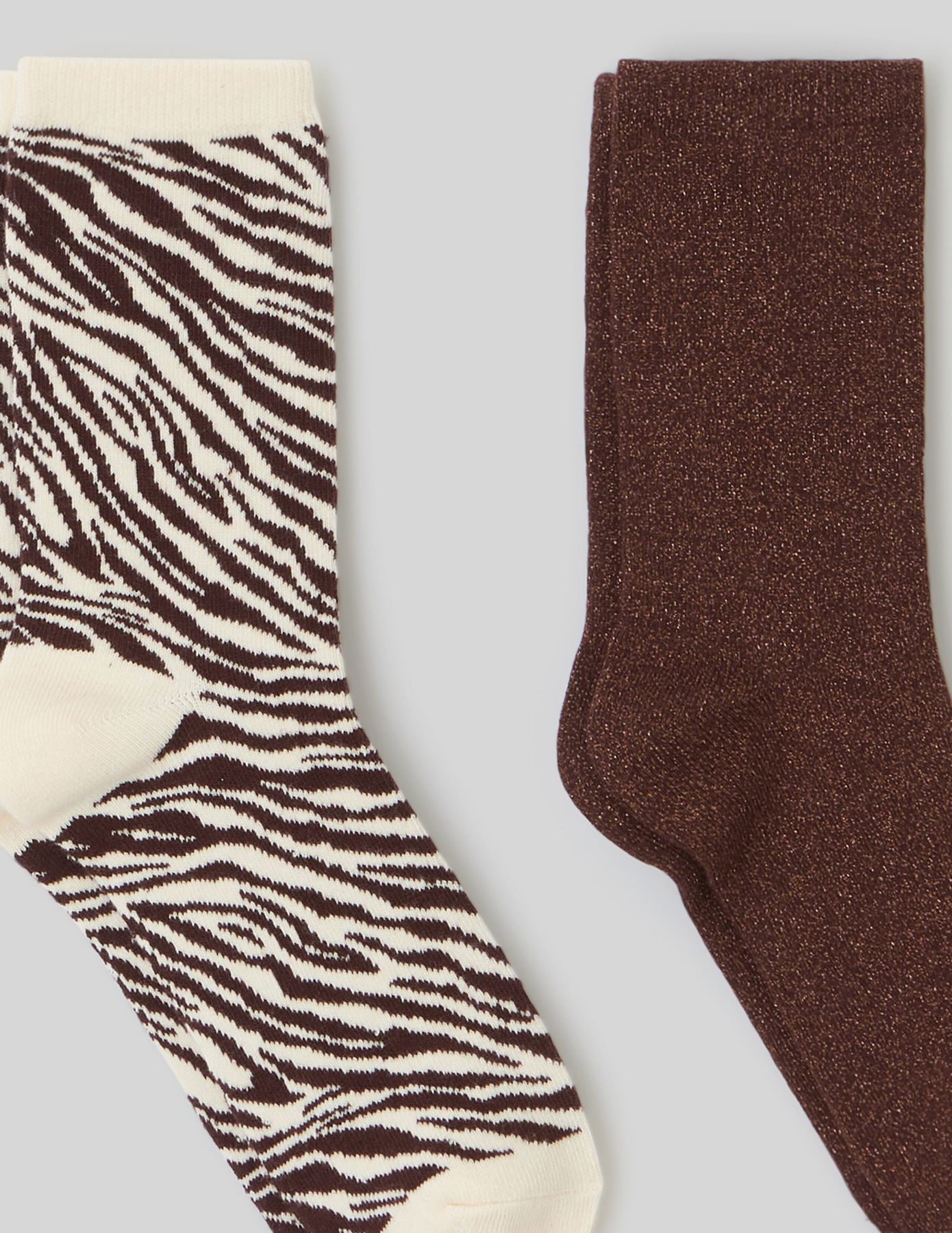 Lot de 2 paires de chaussettes fantaisie