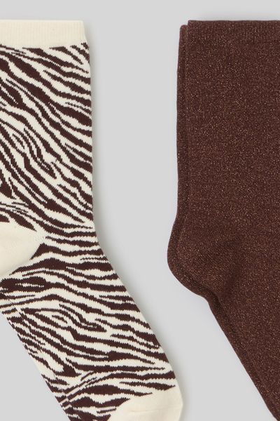 Lot de 2 paires de chaussettes fantaisie