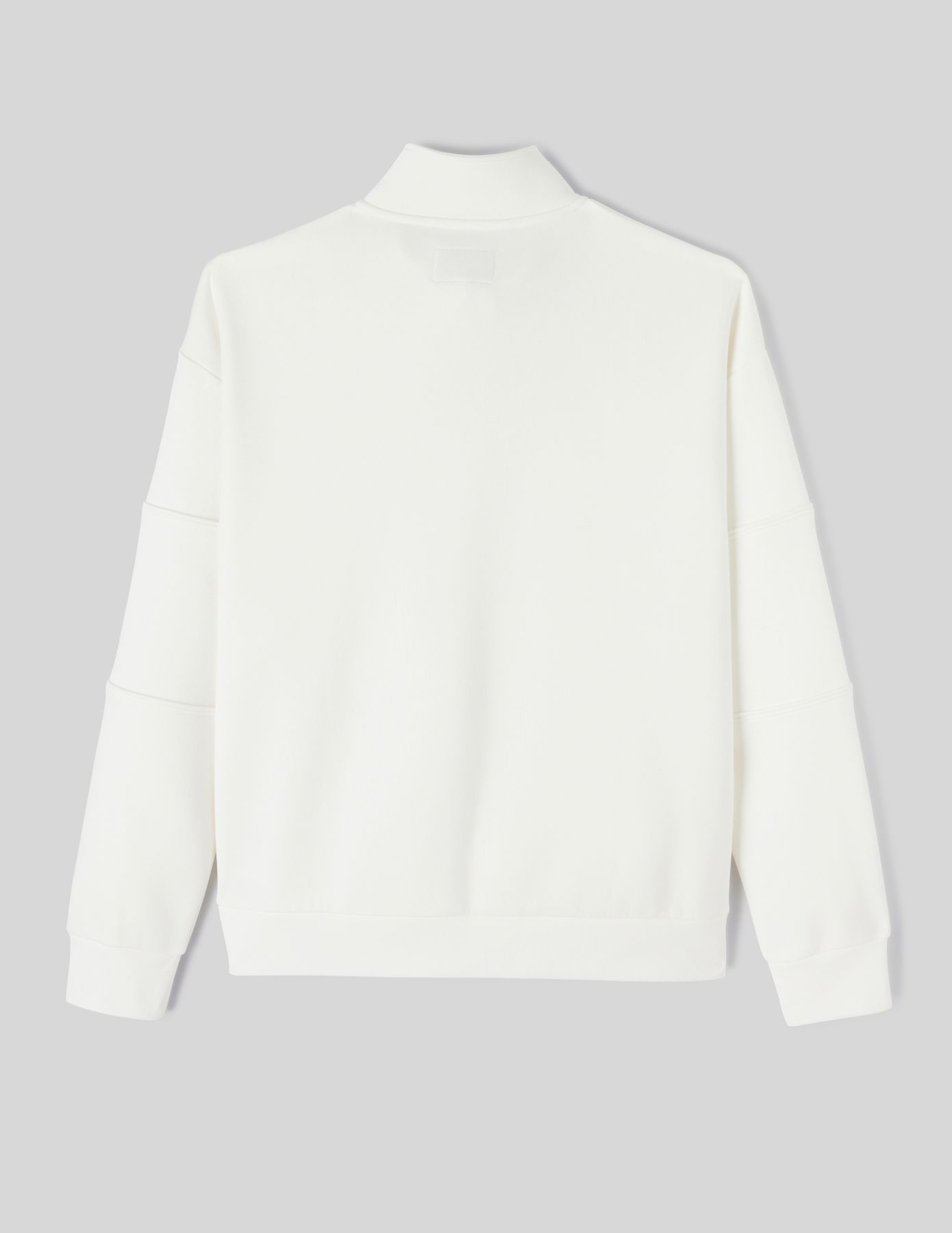 Sweat col montant zippé