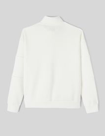Sweat col montant zippé