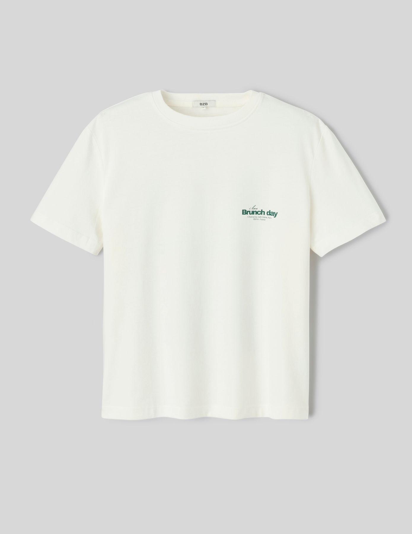 T-shirt imprim&eacute; manches courtes