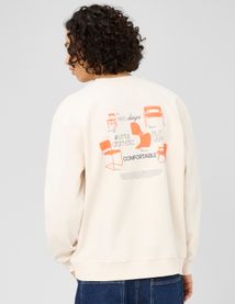 Sweat imprim&eacute; devant/dos