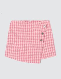 Jupe short en tweed