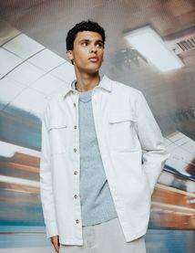 Surchemise twill unie