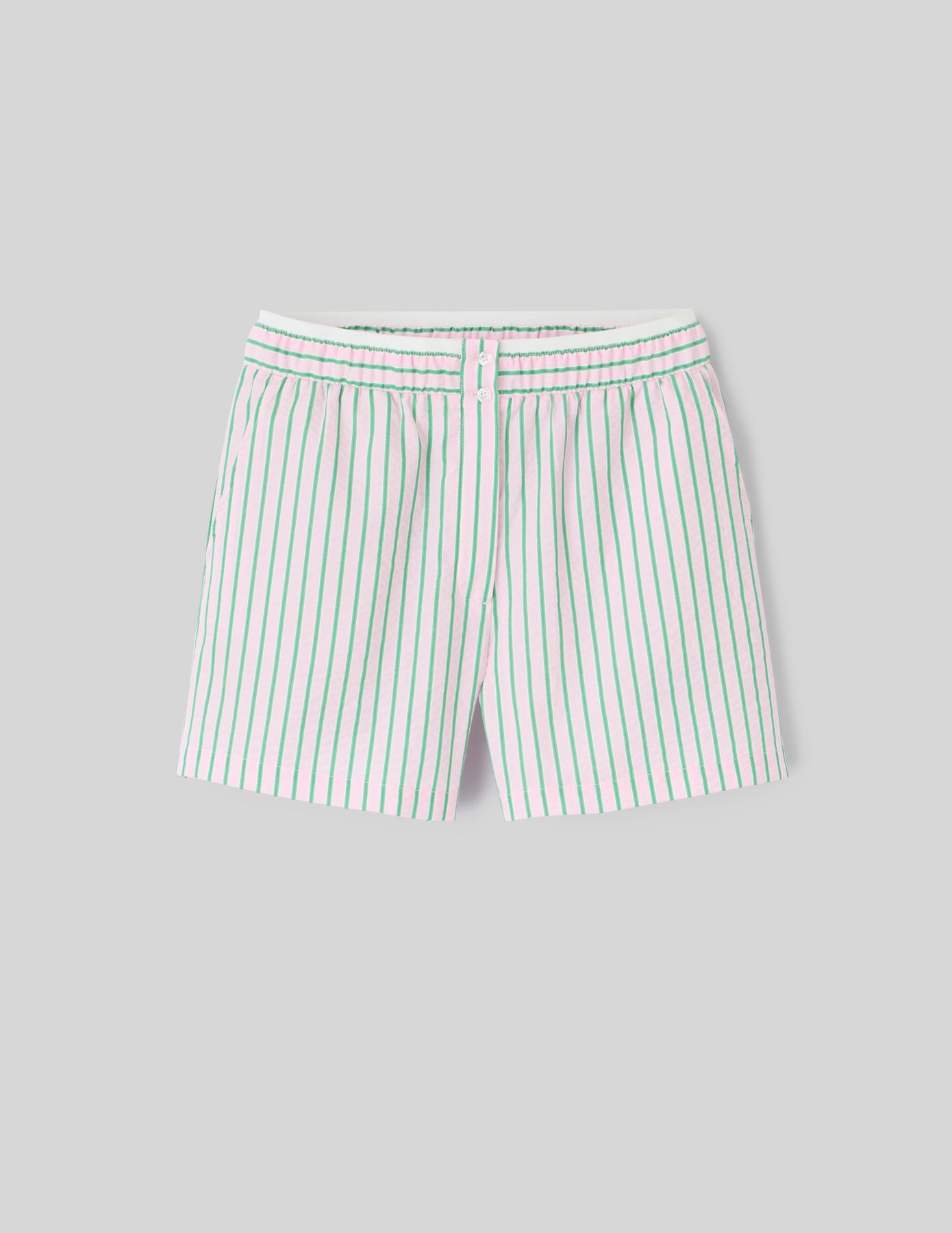 Short fluide caleçon rayé
