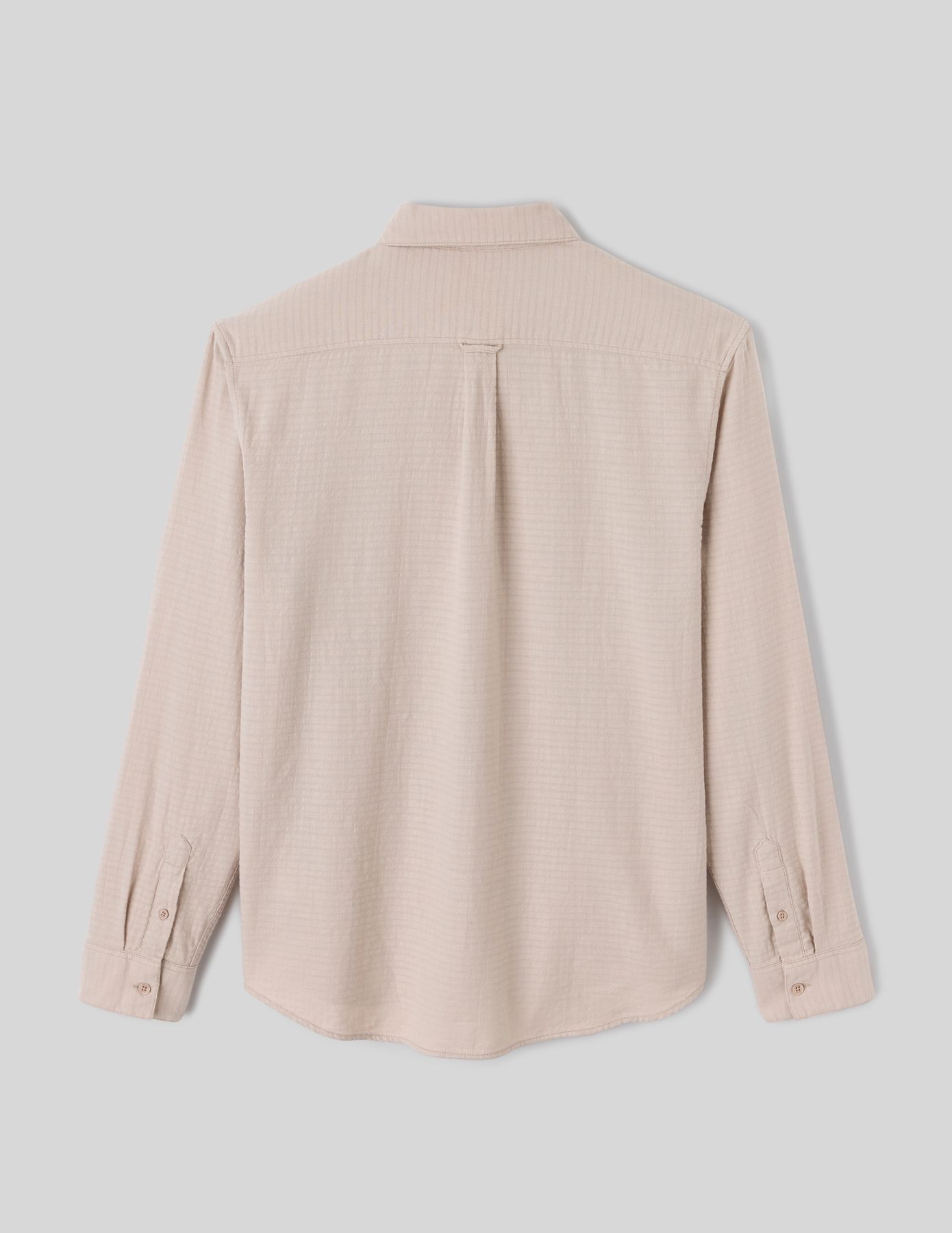 Chemise texturée unie droite