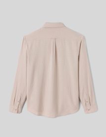 Chemise texturée unie droite