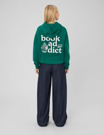 Sweat &agrave; capuche imprim&eacute;