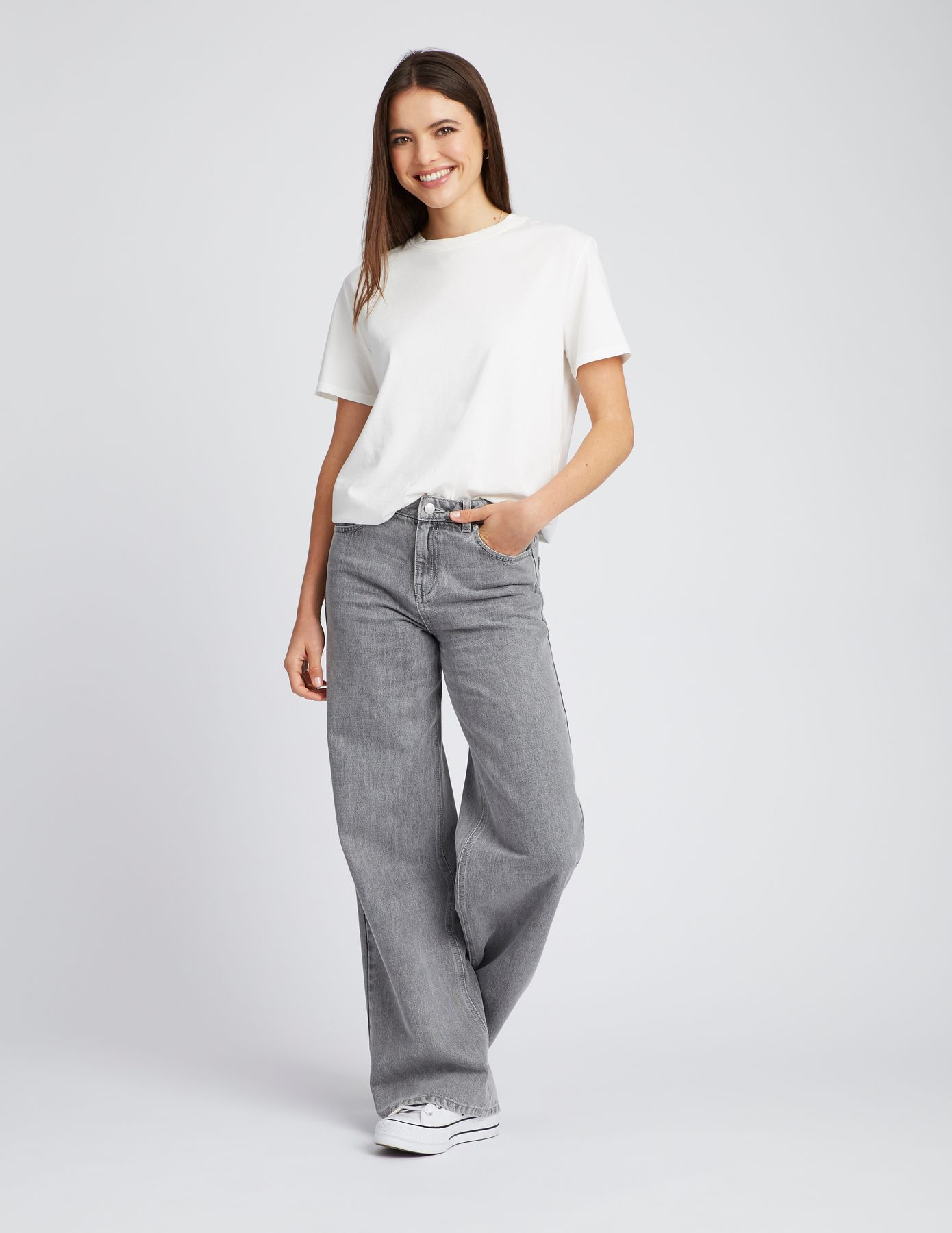 Jean wide leg revers