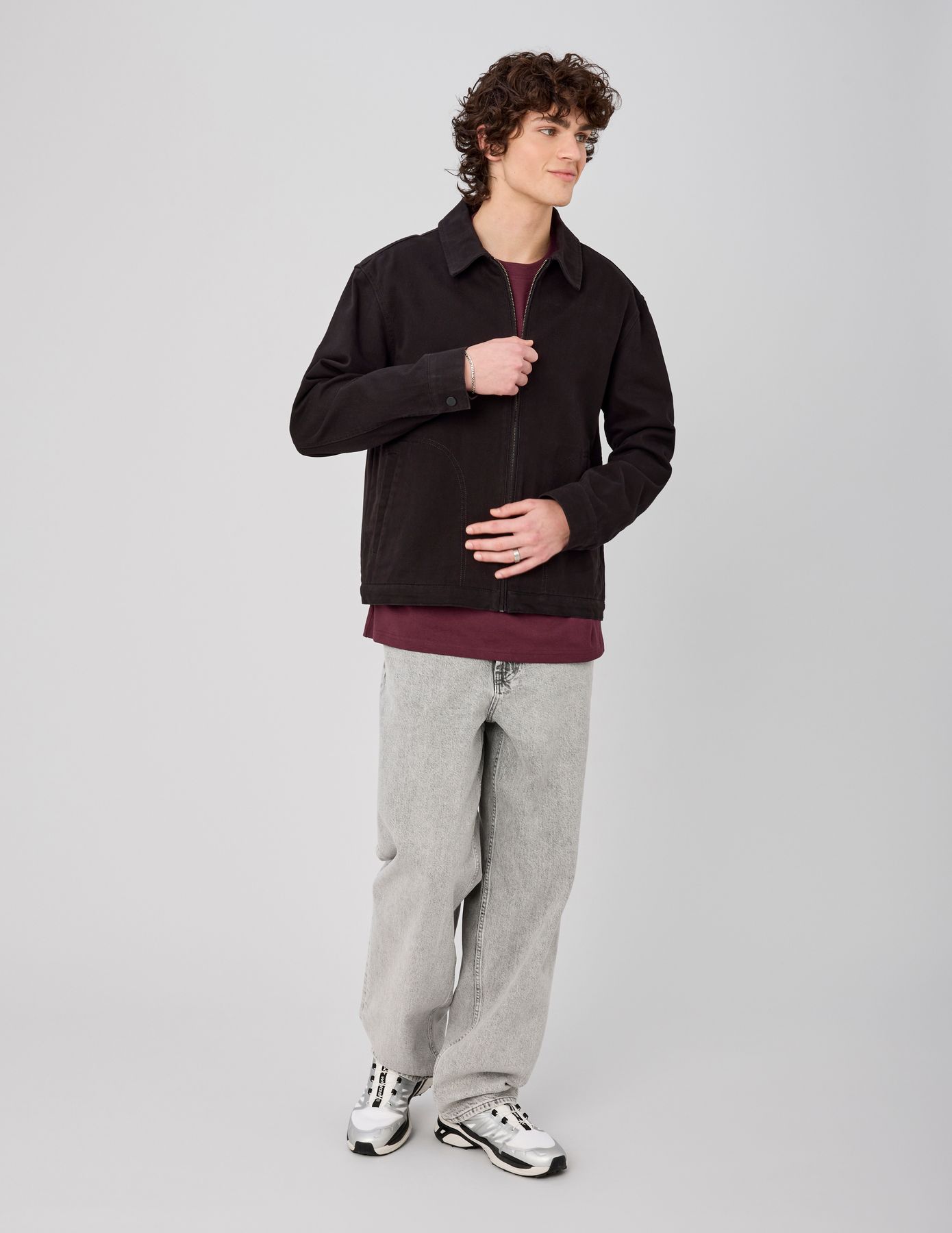 Veste zipp&eacute;e unie